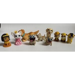 Lot Of 10 Mixed Disney Jr Puppy Dog Pals Deluxe Friends Figure Play Set
